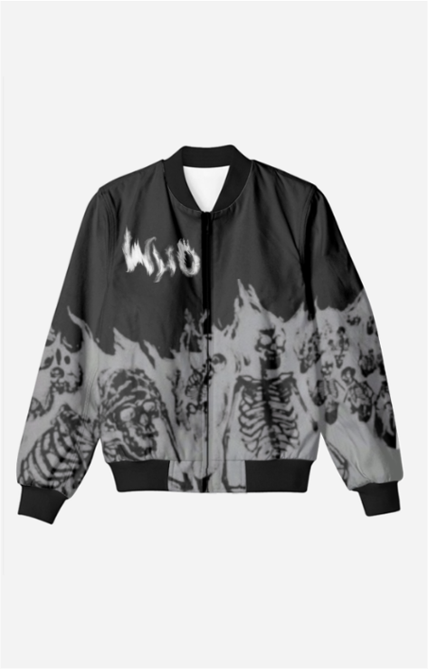 Bomber Jacket - Spooky Skulls