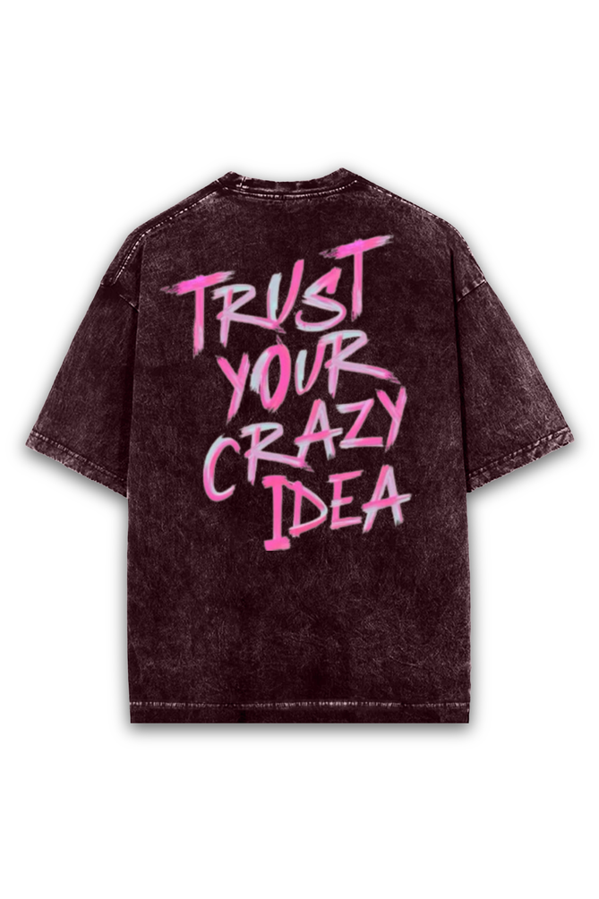 Acid Wash Tee - Pink Trust