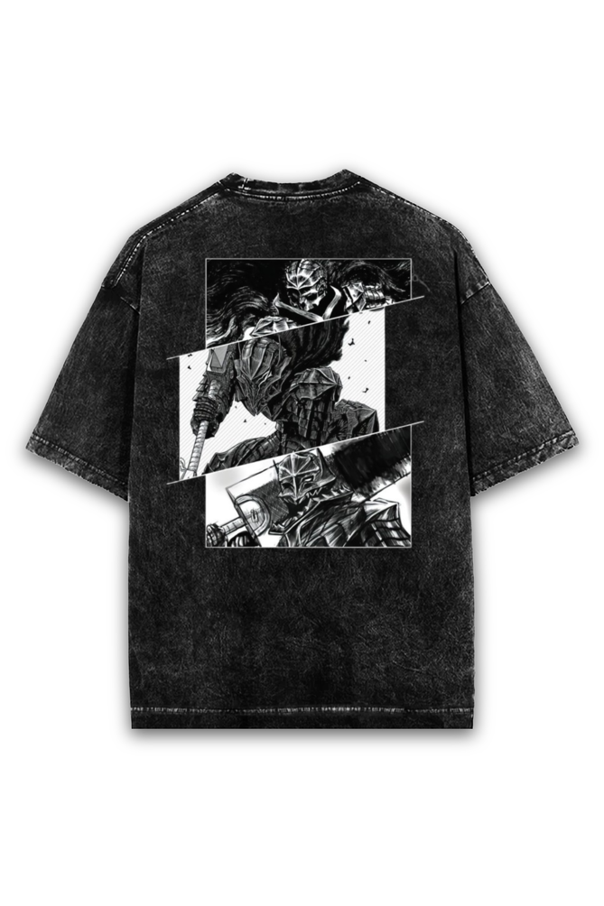 Acid Wash Oversized Tee - Berserk