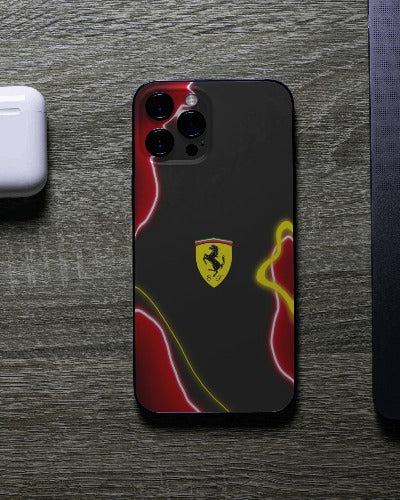 Phone Case - iPhone 15 Pro Ferrari Glass Case